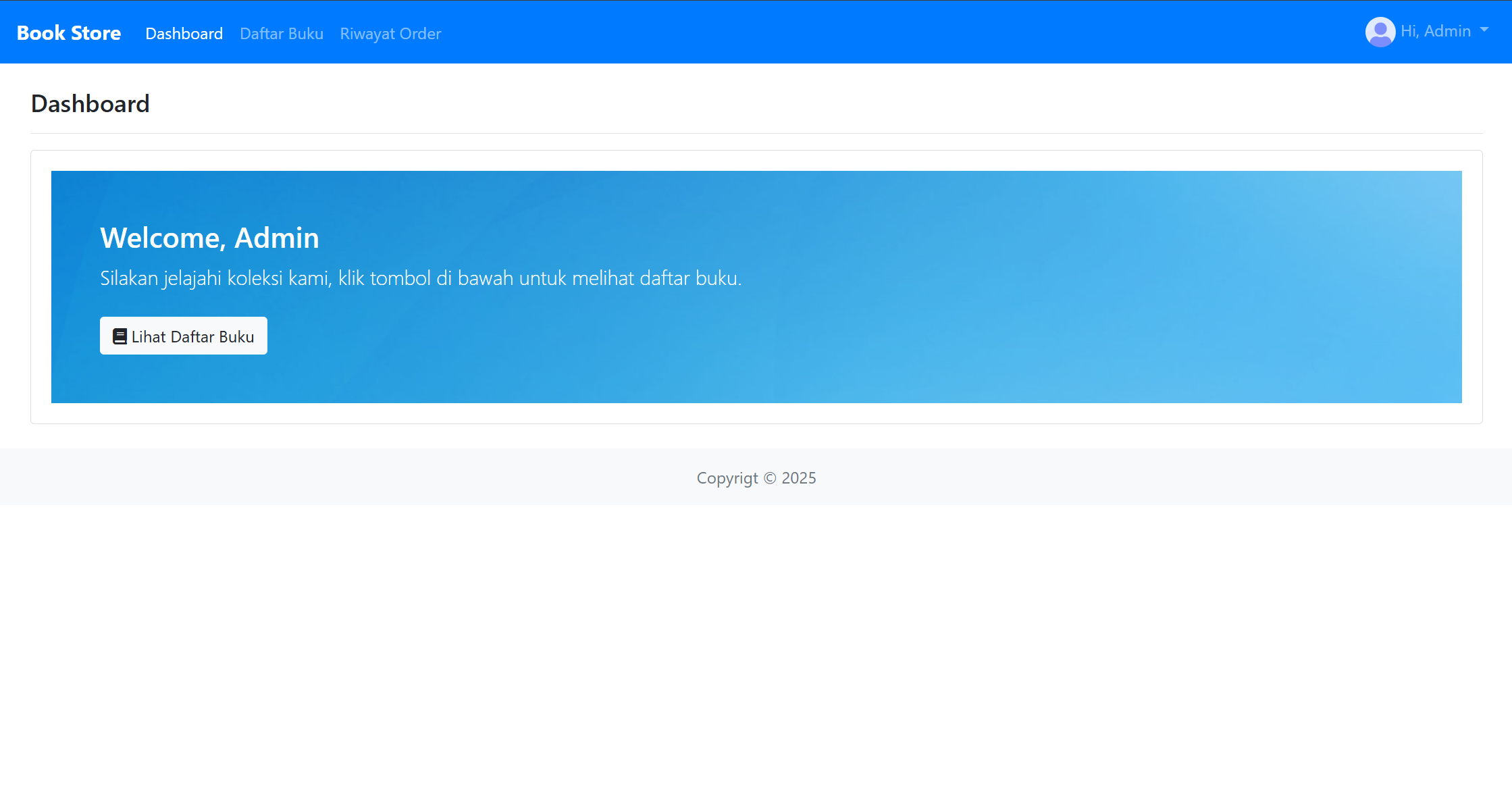 Preview of Bookstore Web Management project